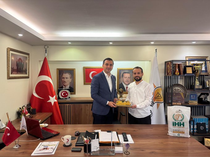 Şişli İHH Şube Başkanı Sn. Aziz Civan ve yönetim kurulu üyeleri ziyareti