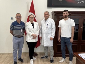 Prof. Dr. Cemil Taşçıoğlu Şehir Hastanesi Başhekimi Doç. Dr. Ali Alemdar’ı ziyaret ettik.