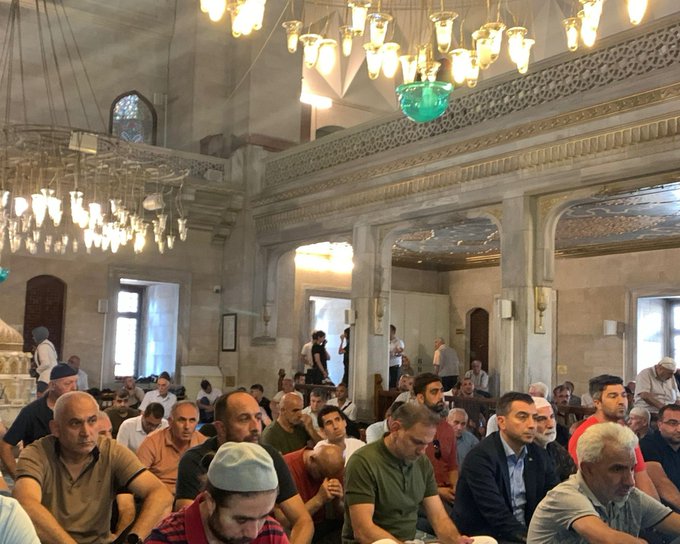 Merhum Mustafa Karaçelik’in Mevlit programına katılım