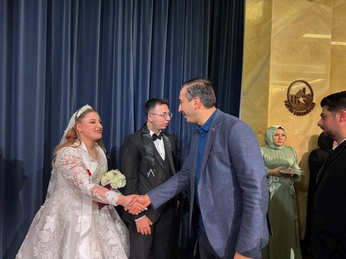 AK Parti İBB Grup Başkanvekili Sn. Faruk Gökkuş’un oğlu Ahmet ile Eda’nın nikâh merasimi