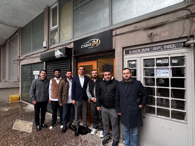 Halide Edip Adıvar Mahallesi Yönetim Kurulu Üyesi Barış Aydın’a yeni işletmesine hayırlı olsun ziyareti