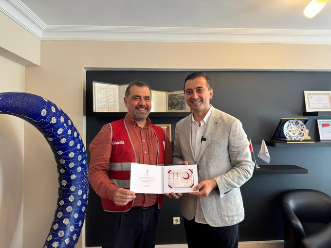 Kızılay Şişli Şube Başkanı Sn. Necip Coşkun’u ziyaret