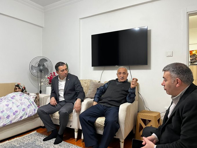 Mecidiyeköy Mahallemizden kıymetli komşumuz Mehmet Cin’e taziye ziyareti